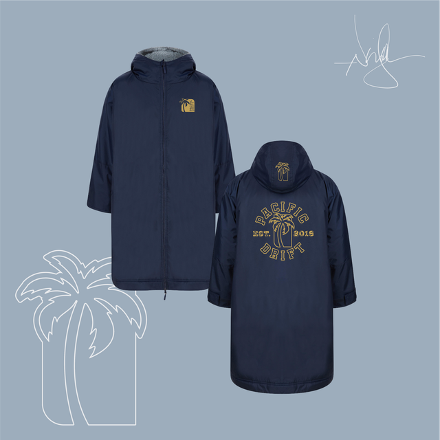 Pacific Drift - "Beachside Custom Print" All Weatherproof Robe